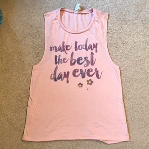Gently Used Raw Threads peach colored tank - size M